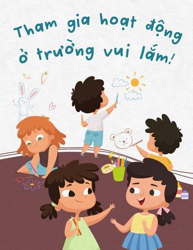 Tham gia hoạt động ở trường vui lắm!